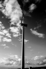 power line against blue sky