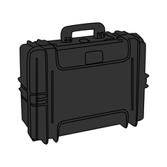 scientist’s briefcase vector art