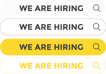 We are hiring. pen vacancy design info label template. help wanted sign.  Job vacancy concept. Job advertisement social media design
