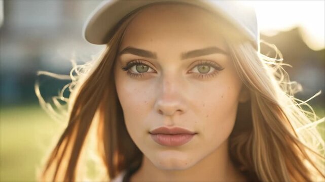 Woman outdoors portrait