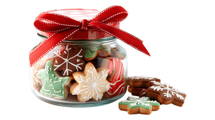 christmas cookies in a jar