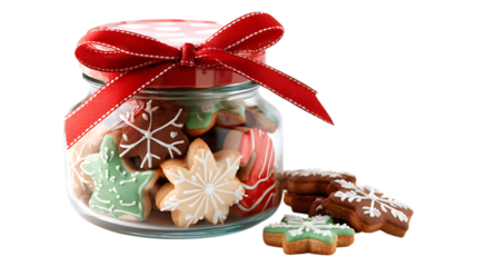 christmas cookies in a jar