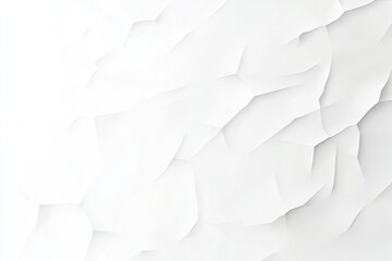 Abstract white textured surface with creased, angular patterns