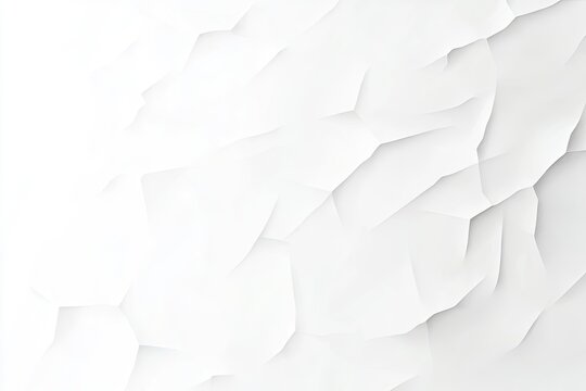 Abstract white textured surface with creased, angular patterns