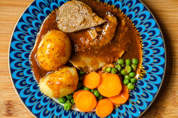 Traditional Classic Roast Lamb Sunday Roast Dinner