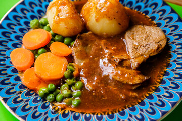 Traditional Classic Roast Lamb Sunday Roast Dinner
