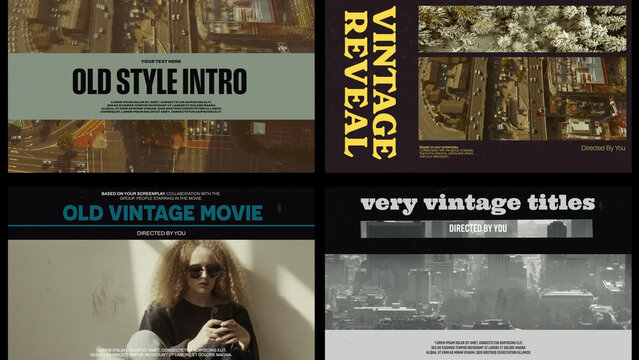 Very Vintage Movie Titles