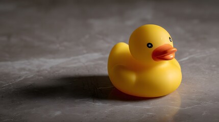 Isolated Yellow Rubber Duck Toy for Creative Projects