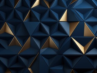 Elegant gold and navy geometric pattern with a luxurious modern design, perfect for backgrounds and commercial branding