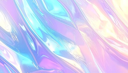 Iridescent holographic pastel background