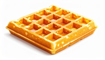 Cold glass of mango smoothie with thick creamy texture tropical fruity beverage drink isolated on white background
