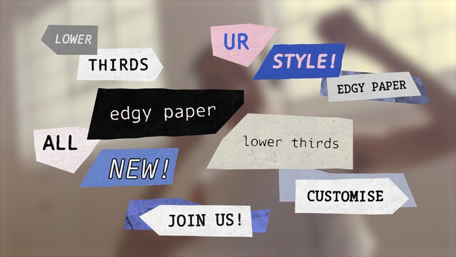 Edgy Paper Lower Thirds