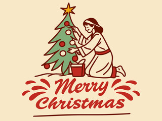 Festive Christmas Wreath Border Design for Holiday Projects , A charming, hand-drawn Christmas wreath graphic, perfect for invitations, cards, or social media posts.