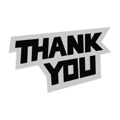 thank you typography decorative design.