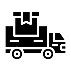delivery truck icon solid style