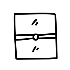 hand drawn window outline