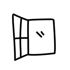 hand drawn window outline