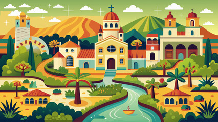 San Antonio Missions in Texas, USA showcase Spanish colonial churches, irrigation canals, and preserved communities that reflect cultural blending between Indigenous peoples and European settlers.