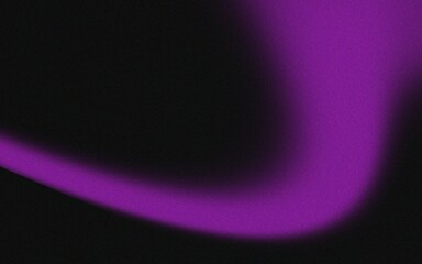 Abstract, dark, purple, flowing form against black background