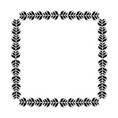 Black  vintage vector frame on a white background. SVG