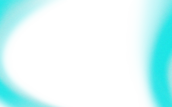 Abstract teal shape with soft edges and a black center