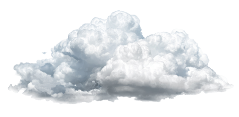 Large, fluffy cumulus cloud against a black background (1)