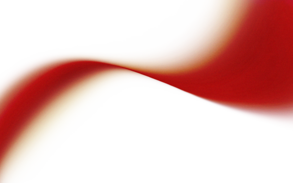 Abstract flowing ribbon, red and gold hues