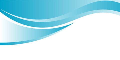 Blue and white business wave banner background. vector