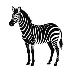 Zebra Silhouette Vector Art