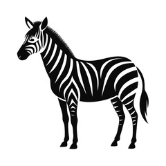 Zebra Silhouette Vector Art