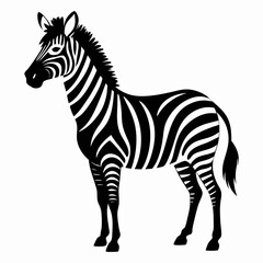 Zebra Silhouette Vector Art