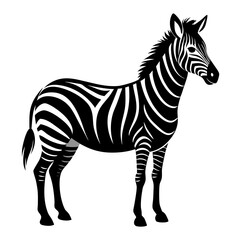 Zebra Silhouette Vector Art