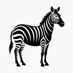 Zebra Silhouette Vector Art