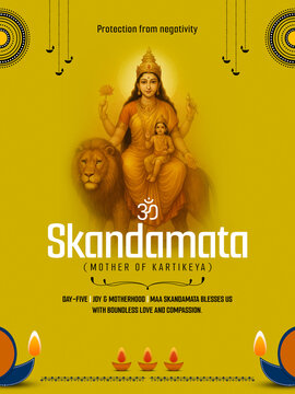 Day 5 &ndash; Skandamata (Mother of Kartikeya), On the fifth day, Maa Skandamata blesses us with boundless love and compassion.