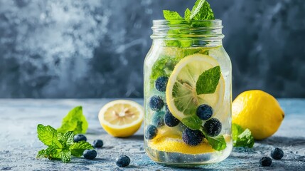 Fresh Fruit and Herb Infused Water