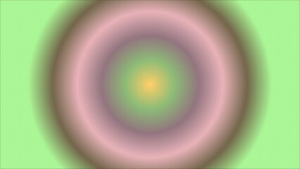 Abstract Gradient Circle Pattern with Pink Green and Yellow Hues