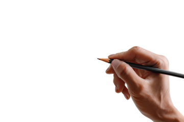 Close-up of a hand holding a pencil, ready to write (1)