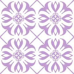 Seamless Lilac Floral Pattern