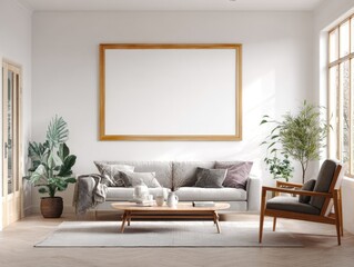 Modern, minimalist living room