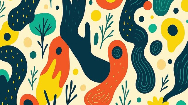 Floral Abstract Pattern background
