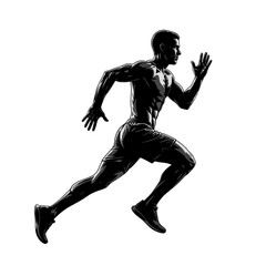 running man silhouette