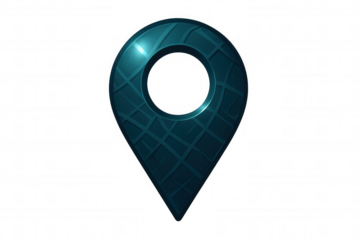 City map texture location pin icon, isolated on transparent background, ideal for map indicators and navigation representation