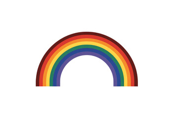 Simple rainbow arch graphic