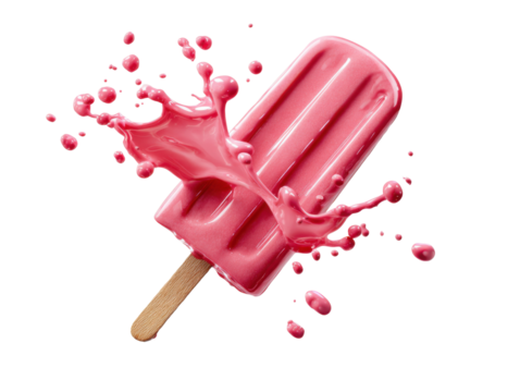 red paint splash isolated