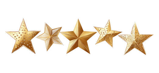 Five golden stars