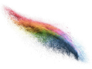 Abstract rainbow spray