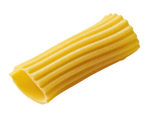 Single, uncooked pasta tube