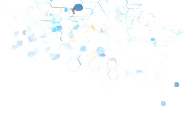 Abstract honeycomb pattern with light effects