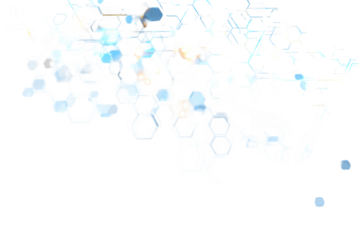 Abstract honeycomb pattern with light effects