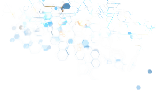 Abstract honeycomb pattern with light effects